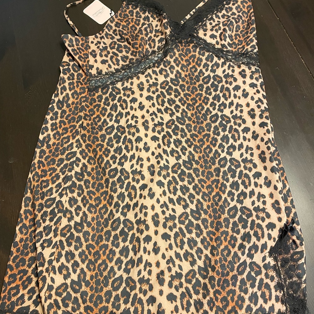 Size 12 silk slip with lace edges and tags - NEW